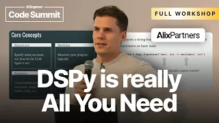 Thumbnail option 3 for DSPy: The End of Prompt Engineering - Kevin Madura, AlixPartners