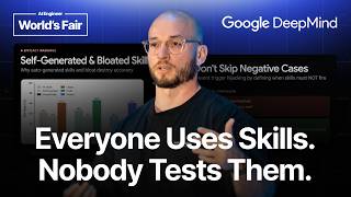 Thumbnail option 1 for Don't Ship Skills Without Evals — Philipp Schmid, Google DeepMind