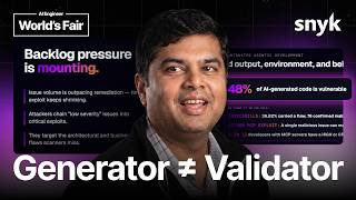 Thumbnail option 1 for Through the AI Fog: The Architectural Decision Agentic Security Depends On — Manoj Nair, Snyk