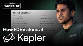 Thumbnail option 1 for How Forward Deployed Engineering is done at Kepler — Vinoo Ganesh