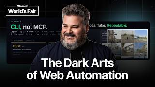 Thumbnail option 1 for The Dark Arts of Web Automation: Teaching Agents to Use Websites Like Humans — Corey Gallon, Rexmore