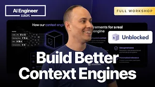 Thumbnail option 2 for Mergeable by default: Building the context engine to save time and tokens — Peter Werry, Unblocked