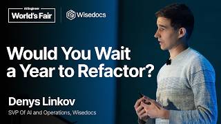 Thumbnail option 1 for Benchmarking Coding Agents on New vs Legacy Codebases — Denys Linkov, Wisedocs