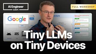 Thumbnail option 1 for TLMs: Tiny LLMs and Agents on Edge Devices with LiteRT-LM — Cormac Brick, Google