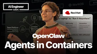 Thumbnail option 1 for Lobster Trap: OpenClaw in Containers from Local to K8s and Back — Sally Ann O'Malley, Red Hat