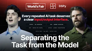 Thumbnail option 2 for The Unreasonable Effectiveness of Separating the Task from the Model — Maxime Rivest & Isaac Miller
