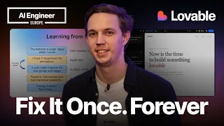 Thumbnail option 2 for How Lovable self-improves every hour — Benjamin Verbeek, Lovable