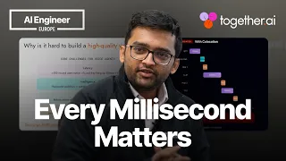 Thumbnail option 1 for Engineering voice agents: Latency, quality, and scale — Rishabh Bhargava, Together AI
