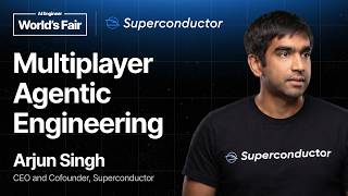 Thumbnail option 3 for Multiplayer agentic engineering — Arjun Singh, Superconductor