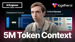 Thumbnail option 1 for Road to 5 Million Tokens: Breaking Barriers in Long Context Training — Max Ryabinin, Together AI
