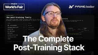 Thumbnail option 1 for Modern Post-Training: A Deep Dive — Will Brown, Prime Intellect
