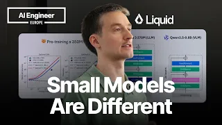 Thumbnail option 2 for Everything I Learned Training Frontier Small Models — Maxime Labonne, Liquid AI