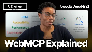 Thumbnail option 2 for The agent-ready web: Simplify user actions with WebMCP — Tara Agyemang, Google