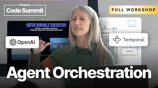 Thumbnail option 2 for OpenAI + @Temporalio : Building Durable, Production Ready Agents - Cornelia Davis, Temporal