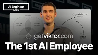 Thumbnail option 2 for Viktor: AI Coworker That Lives in Slack — Fryderyk Wiatrowski