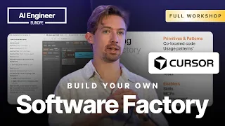 Thumbnail option 3 for Building your own software factory — Eric Zakariasson, Cursor