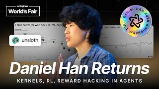 Thumbnail option 1 for Special Topics in Kernels, RL, Reward Hacking in Agents — Daniel Han, Unsloth